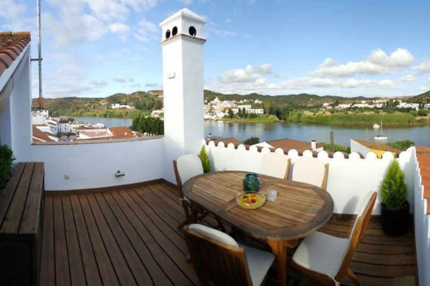 Casa rural La Rabá Terraza con increíbles vistas Sanlúcar de Guadiana Exterior foto
